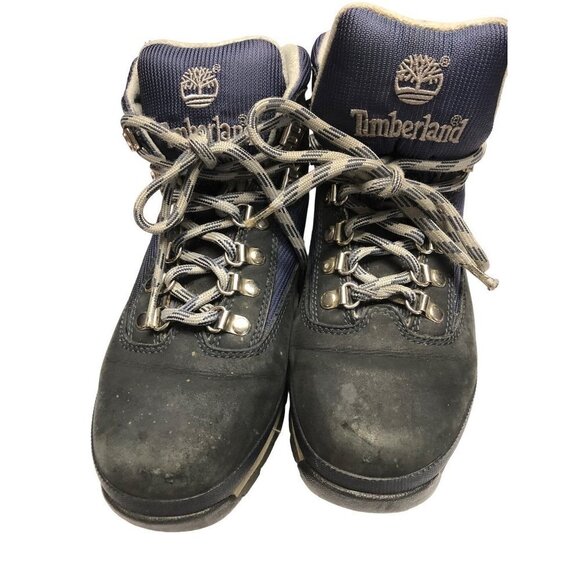 TIMBERLAND WOMEN NAVY LACE UP BOOTS 8.5 M - Picture 8 of 10